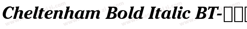 Cheltenham Bold Italic BT字体转换